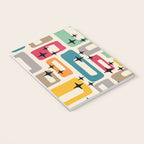 Retro Mid Century Modern Abstract Notebook Gallery Image 3