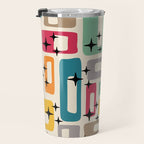 Retro Mid Century Modern Abstract Travel Mug Gallery Image 3