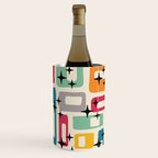 Retro Mid Century Modern Abstract Wine Chiller Gallery Image 1
