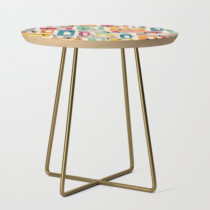 Retro Mid Century Modern Abstract Side Table Gallery Image 1