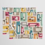 Retro Mid Century Modern Abstract Placemat Gallery Image 1