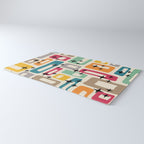 Retro Mid Century Modern Abstract Rug Gallery Image 3
