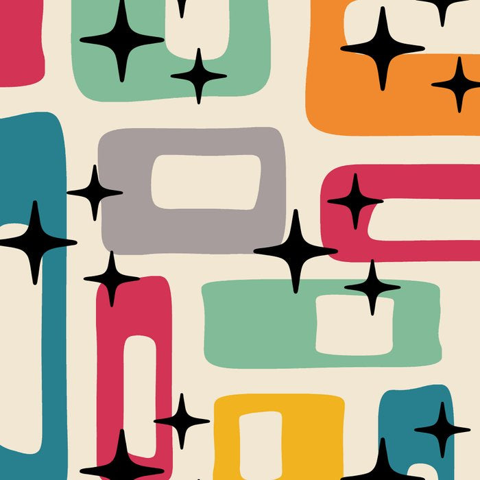 Retro Mid Century Modern Abstract Coffee Mug Gallery Image 2