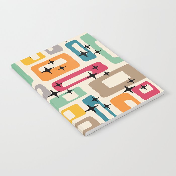 Retro Mid Century Modern Abstract Notebook Gallery Image 2