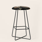 Victorian Cameo and Dark Floral Print Stool Gallery Image 1