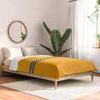 NY Taxi Cab Yellow with Black and White Check Band Comforter Gallery Image 2