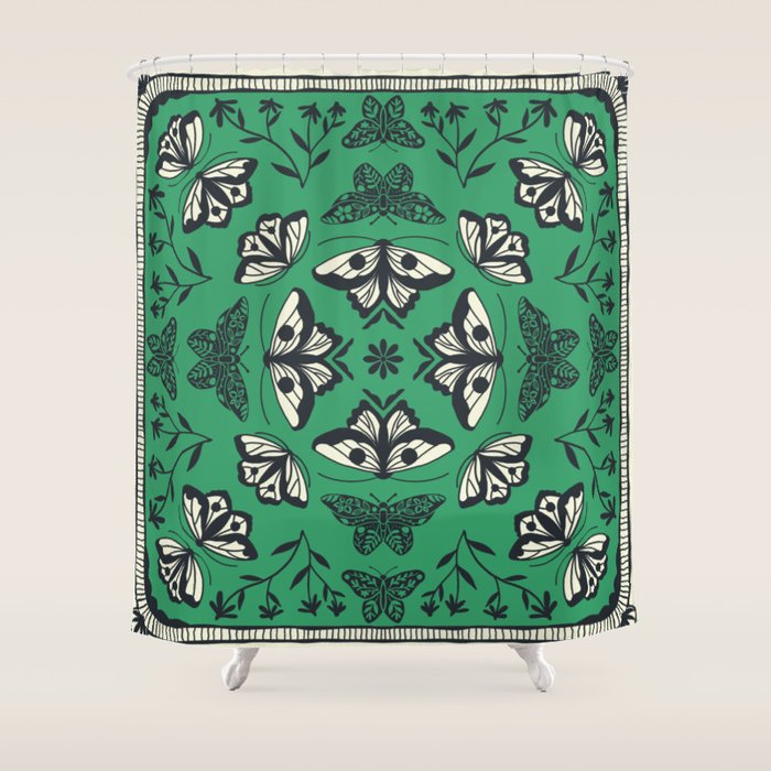 Butterfly Kaleidoscope Shower Curtain Gallery Image 1