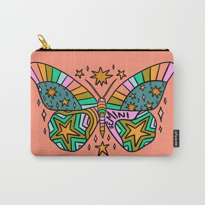 Gemini Butterfly Carry All Pouch Gallery Image 1
