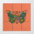 Gemini Butterfly Wood Wall Art Gallery Image 1