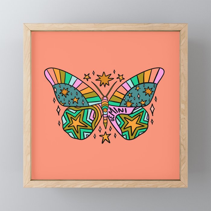 Gemini Butterfly Mini Art Print Gallery Image 1