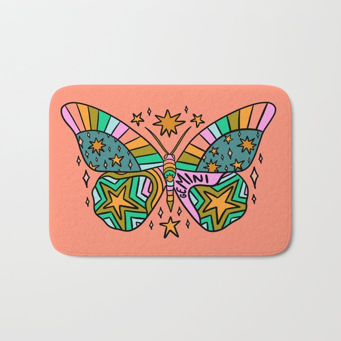 Gemini Butterfly Bath Mat Gallery Image 1