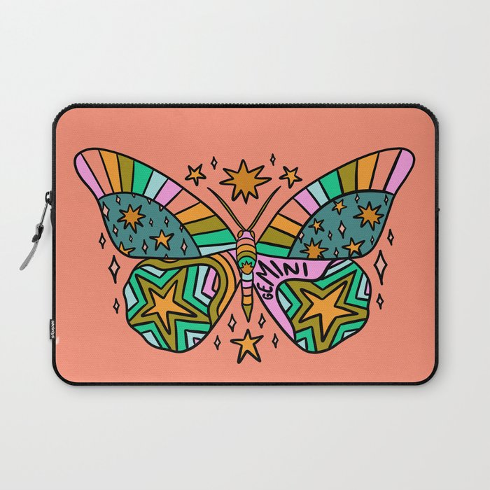 Gemini Butterfly Laptop Sleeve Gallery Image 1