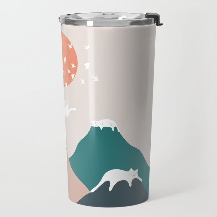 Cat Landscape 193 Travel Mug Gallery Image 2