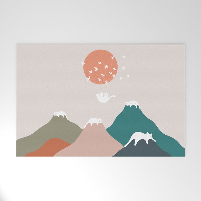 Cat Landscape 193 Welcome Mat Gallery Image 1