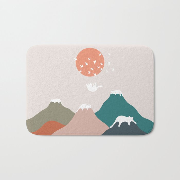 Cat Landscape 193 Bath Mat Gallery Image 1