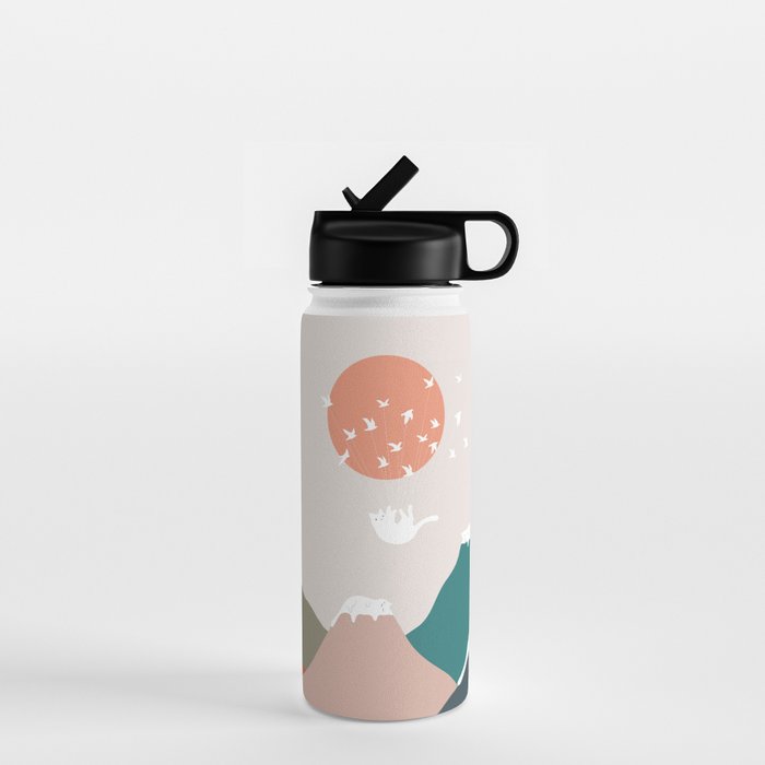 Cat Landscape 193 Water Bottle Gallery Image 1
