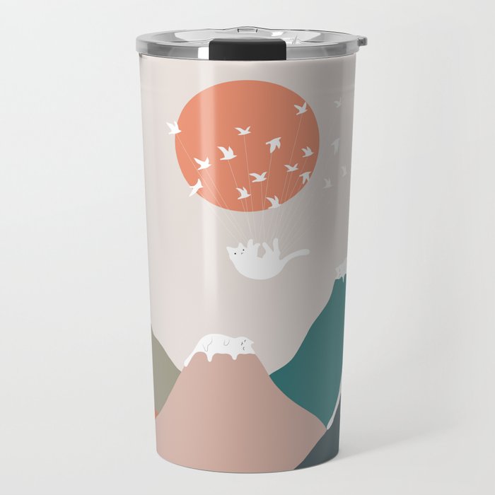 Cat Landscape 193 Travel Mug Gallery Image 1