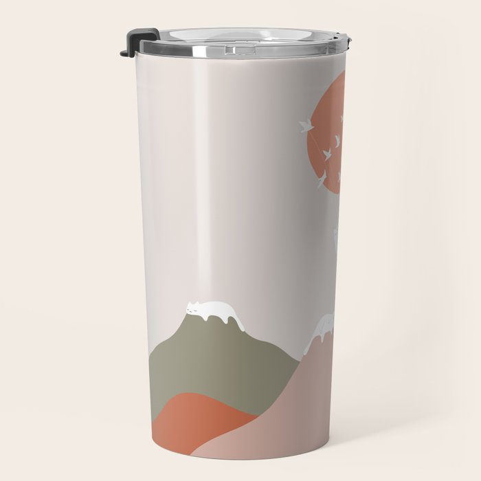Cat Landscape 193 Travel Mug Gallery Image 3