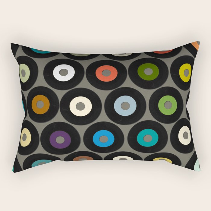 VINYL metal Rectangular Pillow Gallery Image 2