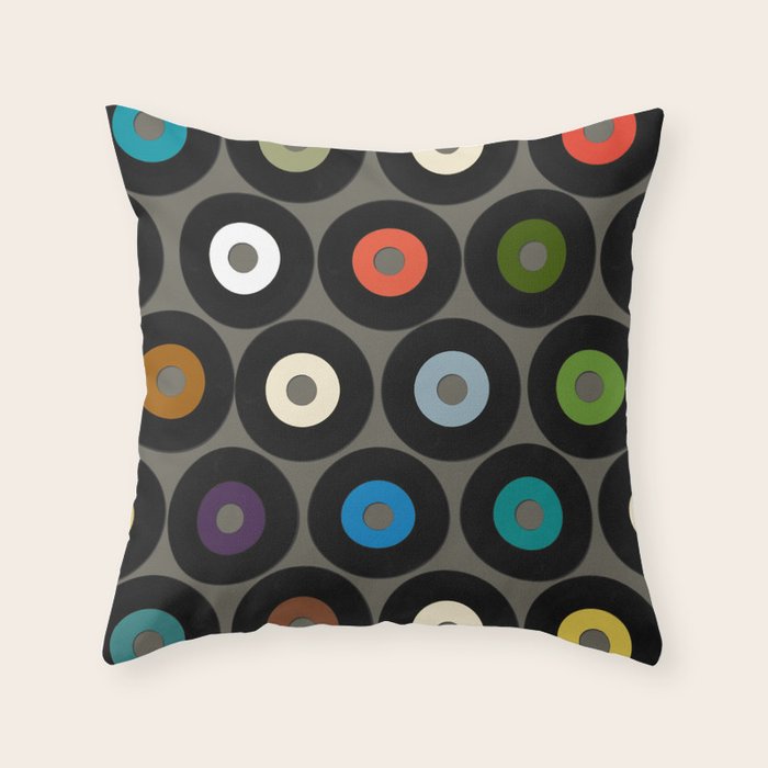 VINYL metal Throw Pillow Gallery Image 6