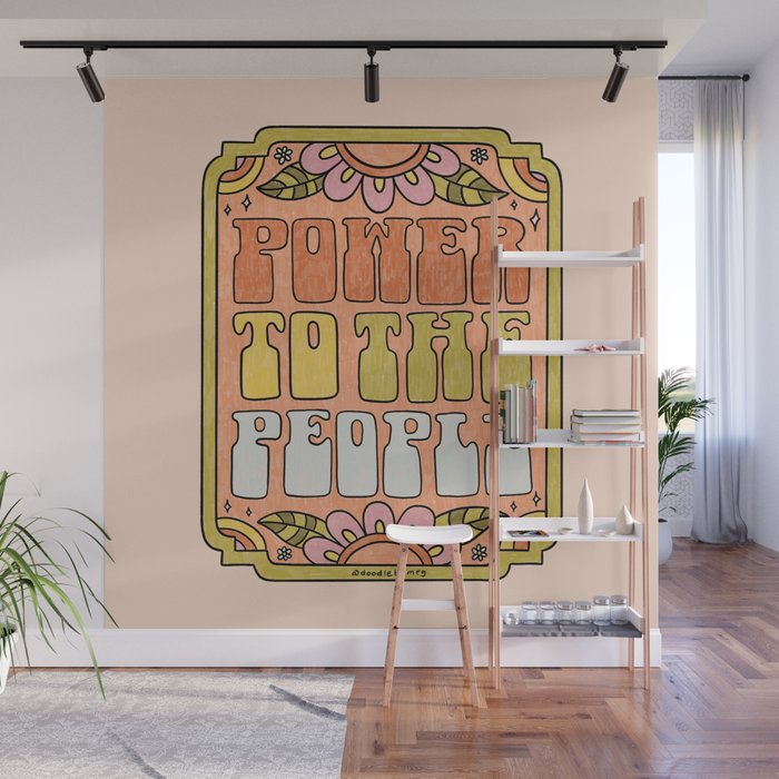 Power to the Peopl Wall Mural Gallery Image 1