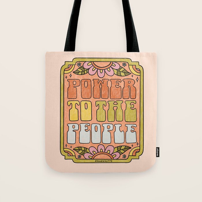 Power to the Peopl Tote Bag Gallery Image 1