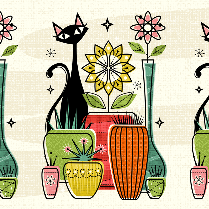 Plants, Pots, and a Pussycat ©studioxtine Coffee Mug Gallery Image 2
