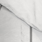 Long Honeycomb Minimalist Geometric Pattern in Gray and White Comforter Gallery Image 4