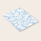 Pastel Blue Dripping Smiley Notebook Gallery Image 3
