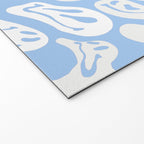 Pastel Blue Dripping Smiley Welcome Mat Gallery Image 2