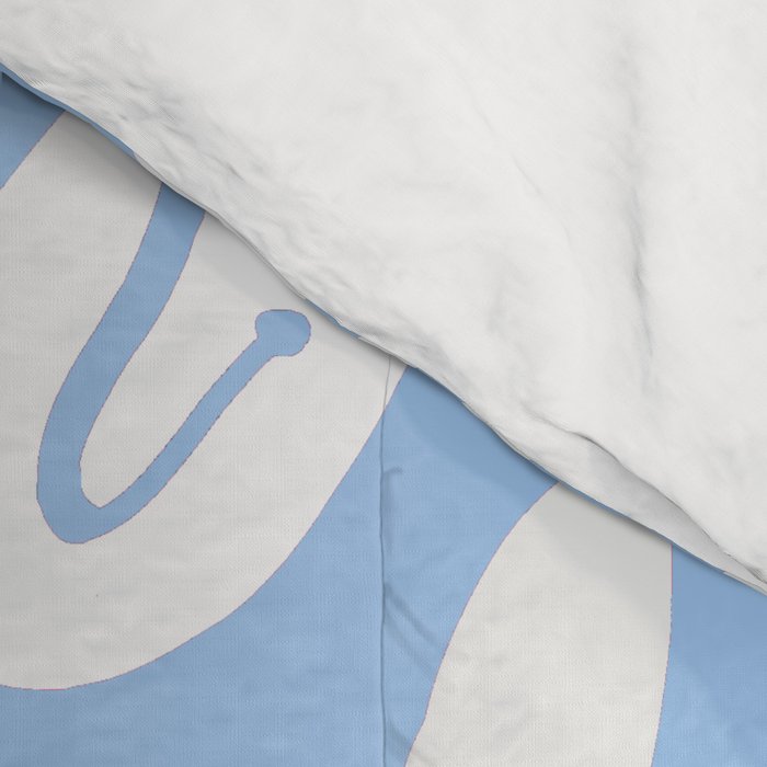 Pastel Blue Dripping Smiley Comforter Gallery Image 4