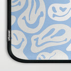 Pastel Blue Dripping Smiley Laptop Sleeve Gallery Image 3