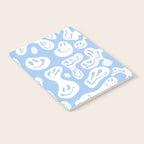 Pastel Blue Dripping Smiley Notebook Gallery Image 2