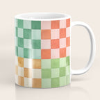 Eclectic  revival Handmade checker Multicolored Coffee Mug Gallery Image 1