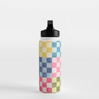 Eclectic  revival Handmade checker Multicolored Water Bottle Gallery Image 3
