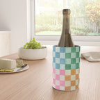 Eclectic  revival Handmade checker Multicolored Wine Chiller Gallery Image 4