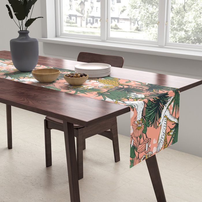 ANIMALS IN THE RAINFOREST I Table Runner Gallery Image 2
