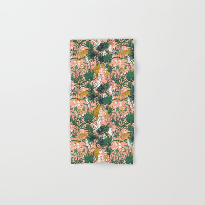 ANIMALS IN THE RAINFOREST I Hand & Bath Towel Gallery Image 1