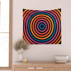 Candy Sunsets: California Night Edition Wall Tapestry Gallery Image 2