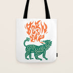 Born to roar Tiger Tote Bag Gallery Image 1