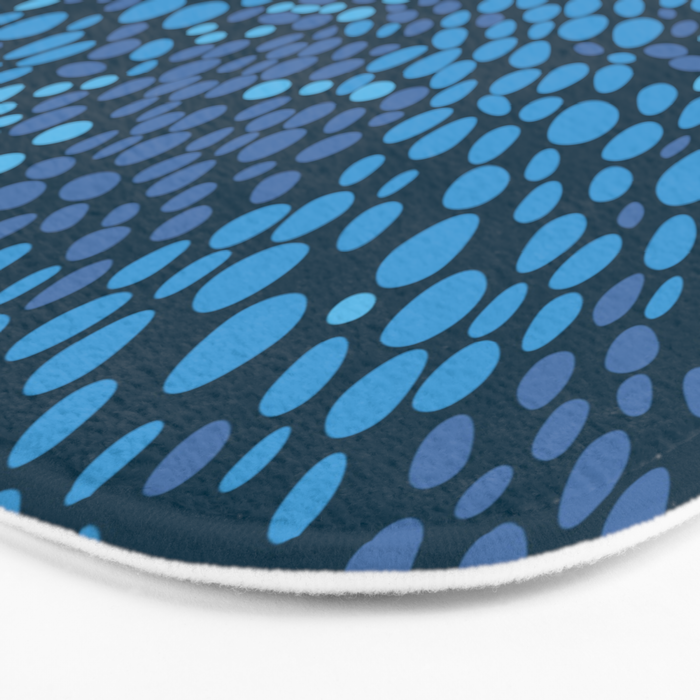 Blue Ocean Waves Bath Mat Gallery Image 3
