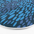 Blue Ocean Waves Bath Mat Gallery Image 3