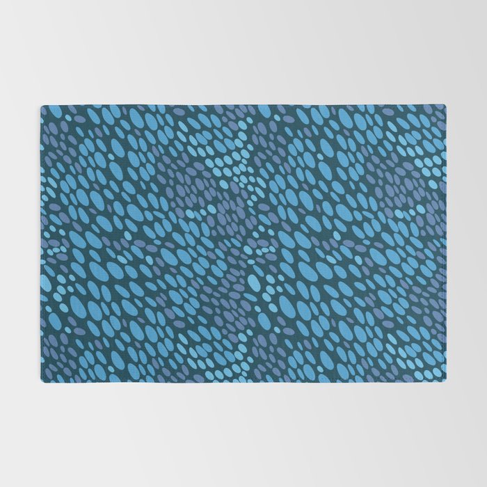 Blue Ocean Waves Rug Gallery Image 2
