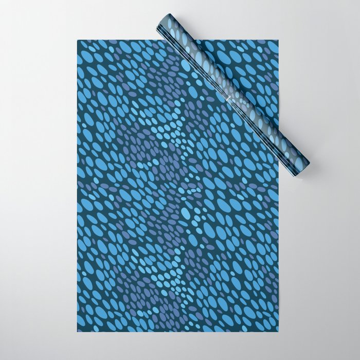 Blue Ocean Waves Wrapping Paper Gallery Image 1