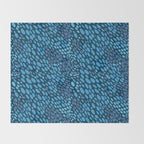 Blue Ocean Waves Throw Blanket Gallery Image 2
