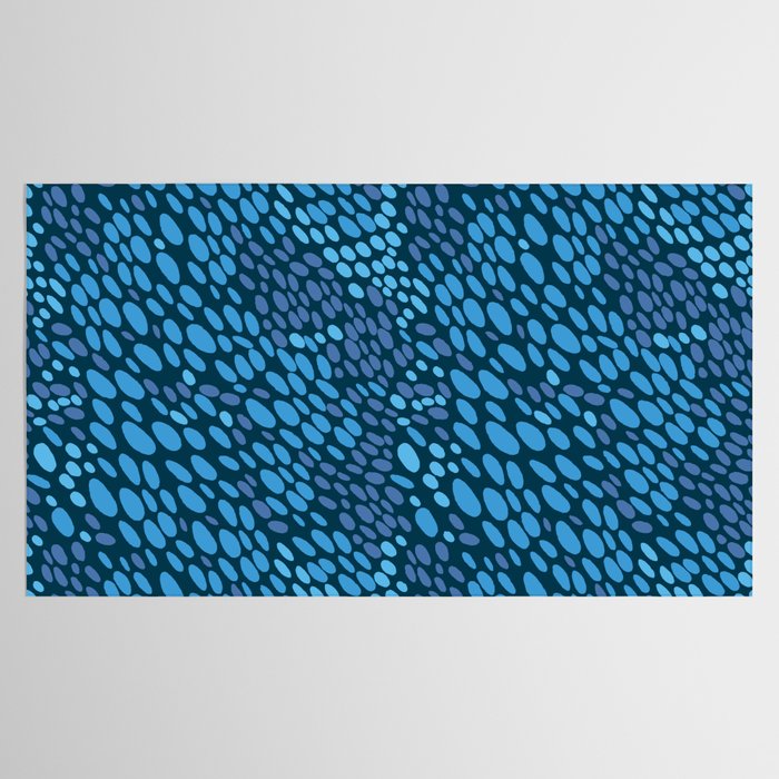 Blue Ocean Waves Tablecloth Gallery Image 2