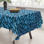 Blue Ocean Waves Tablecloth Gallery Image 3