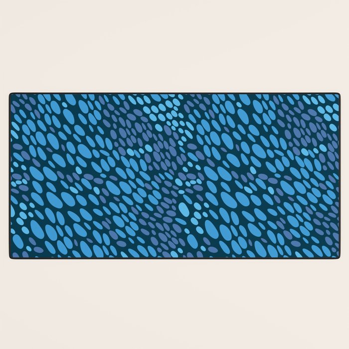 Blue Ocean Waves Desk Mat Gallery Image 3