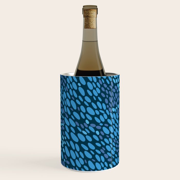 Blue Ocean Waves Wine Chiller Gallery Image 3