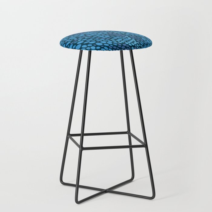 Blue Ocean Waves Stool Gallery Image 1